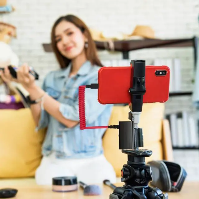 Alt view image 4 of 6 - USB C to 3.5mm TRS Microphone Adapter for Rode Wireless GO 2 | Compatible with Rode Wireless GO 2 / ME/Pro Hollyland Lark M1 / M2 / MAX / 150 / M1 / MAX Duo Audio Output DAC Coiled Cable