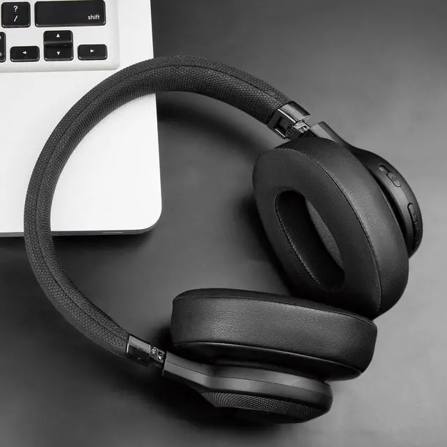 Alt view image 7 of 7 - Cooling Gel Replacement Ear Pads for JBL E65BTNC/Live 650BTNC/Live 770NC/Live 660NC/Duet NC Over-Ear Headphones, Earpads Cushions with Noise Isolation Foam - Black