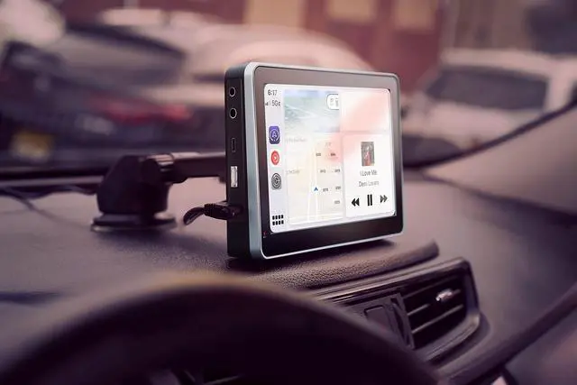 Alt view image 5 of 7 - INTELLIDASH PRO Wireless Apple Carplay ONLY 7'' IPS Touchscreen with Bluetooth, SiriusXM, Siri Assistant. Dash Windshield Mounted