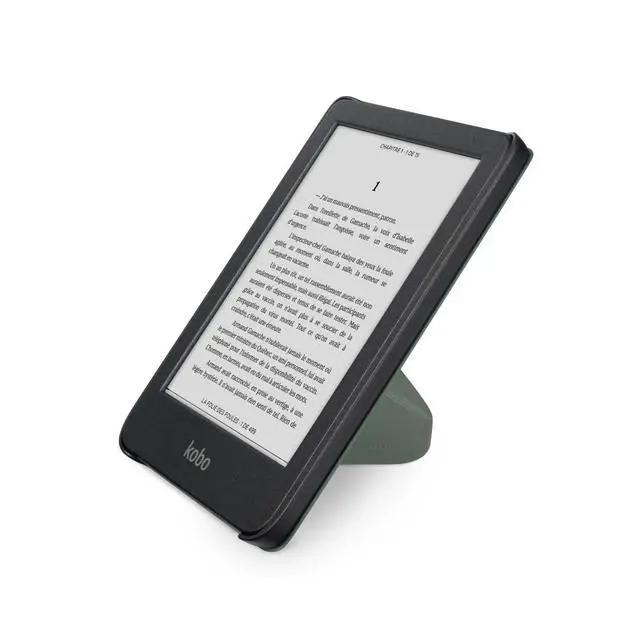 Alt view image 4 of 7 - Clara Colour Black eReader & Misty Green SleepCover Bundle | 6 Glare-Free Colour E Ink Kaleido 3 Display | Dark Mode Option | Waterproof | Built-in-2-Way Stand Cover