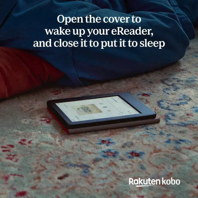 Alt view image 6 of 7 - Clara Colour Black eReader & Misty Green SleepCover Bundle | 6 Glare-Free Colour E Ink Kaleido 3 Display | Dark Mode Option | Waterproof | Built-in-2-Way Stand Cover