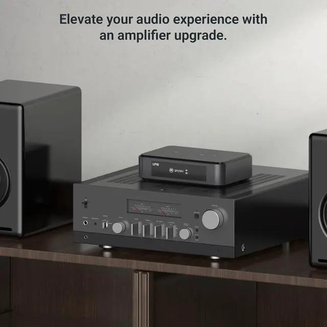 Alt view image 4 of 6 - LP10 Wireless Music Streamer for Home Audio, AirPlay 2, Google Cast, Spotify Connect, Tidal Connect & Apple Home, WiFi and Bluetooth Audio Preamplifier for Amplifiers and Speakers