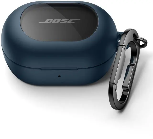 Main image of Magnetic Cases for Bose New QuietComfort Earbuds (2024) Case Cover, Rugged Shockproof Protective Cover for Bose QuietComfort Earbuds with Magnetic Lok & Carabiner & Cleaning Kit, Navy
