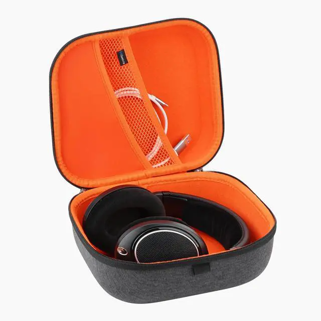 Alt view image 2 of 6 - Shield Headphones Case Compatible with Sennheiser HD400PRO/HD 560S/HD598/HD 599SE/HD280PRO/HD 600, Replacement Hard Shell Travel Carrying Bag with Cable Storage (Dark Grey)