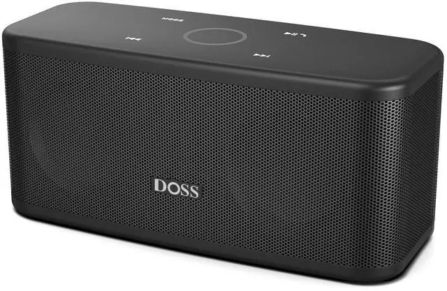 Main image of SoundBox Plus Portable Bluetooth Speaker with 16W Stereo Sound-Black | Rich bass, 20H Playtime, Wireless Stereo Pairing, Hands-free Calls, Bluetooth 5.0, For Home, Office, Dorm, Camping, Backyard