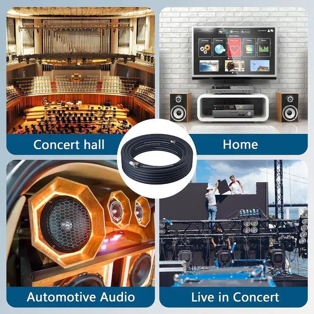 Alt view image 6 of 6 - 9 Conductor Speaker Wire 20 FT, 18 Gauge CCA Stranded Cable, 18AWG 4-Channel Speaker Wire and Remote Wire for Car Audio Systems, Ultra-Flex and Easy Peel Jacket, Blue