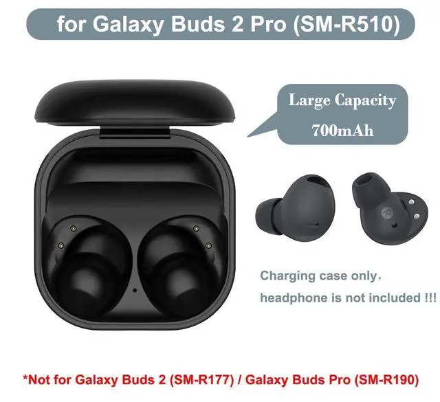 Alt view image 2 of 7 - Charging Case for Galaxy Buds Pro 2 SM-R510 (Not for Galaxy Buds 2 SM-R177), Replacment Charger Case with USB C Cable for Samsung Earbuds
