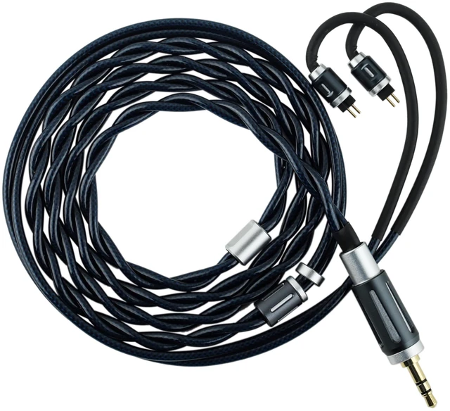 Main image of Thieaudio Midnix 2 Core 6N Single Crystal Copper IEM Cable, 2Pin Dual 3.5mm/4.4mm Plugs, Litz Type4, 1.2M Upgrade Replacement Cord for Pro-Grade HiFi Monitor Earphones