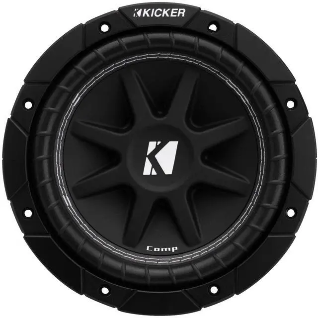 Main image of 43C84 Comp 8" Subwoofer, Single Voice Coil, 4-Ohm | punchy low end for sealed or ported enclosures, compact fit for tight trunk builds, pairs well with mono amplifiers