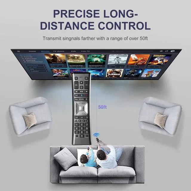 Alt view image 4 of 7 - XR11 Voice Backlit Remote Control Compatible with XFinity X1 Comcast Activated Cable TV