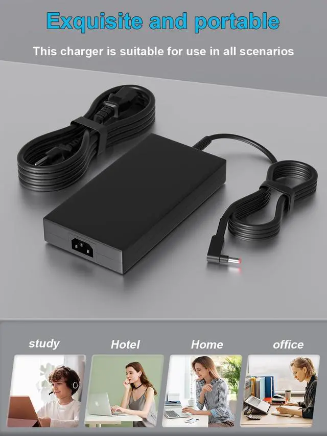 Alt view image 6 of 7 - 230W AC Charger Compatible with Acer Predator Helios Neo 16 14 16S 300 PHN16-71 PHN16S-71 PHN14-71 Triton 14 16 300 500 Nitro 5 16 17 14 AN17-51 AN16-52 AN517 AN515 AN18-61 AN14-41 Laptop