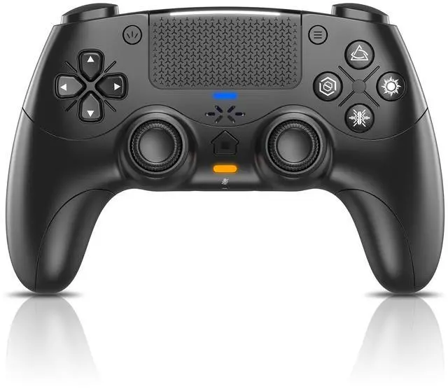 Main image of for PS5 Controller, Dynamic Response Triggers Wireless Controller for PS5/Slim/Pro/PC, Quad-Motor Haptic Vibration, 2000mAh, Mic, Speaker, 6-Axis Gyro Sensor Black