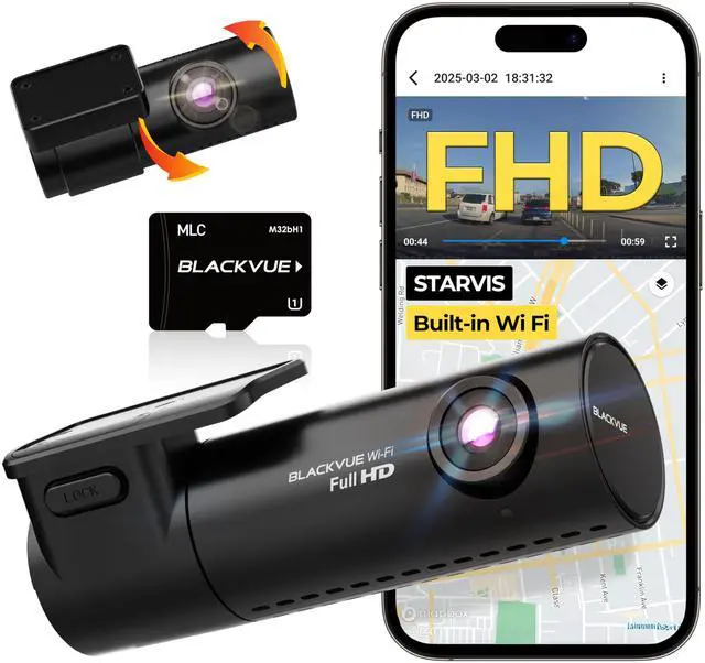 Main image of DR590X Plus, 1080P+1080P Dash Cam Front and Rear, Free 32GB Card | STARVIS, Hardwire Cable Included, 24H Parking Mode, Wi-Fi, GPS, App Control, Cloud Connectivity
