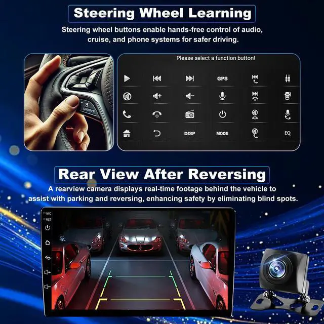 Alt view image 6 of 7 - 4Core 64GROM 5Gwifi Upgrade Car Radio for Dodge Ram 1500/2500/3500 2002 2003 2004 2005, 9inch Touch Screen Stereo Wireless CarPlay Android Auto Head Unit Bluetooth GPS Navigation FM DSP Backup Camera