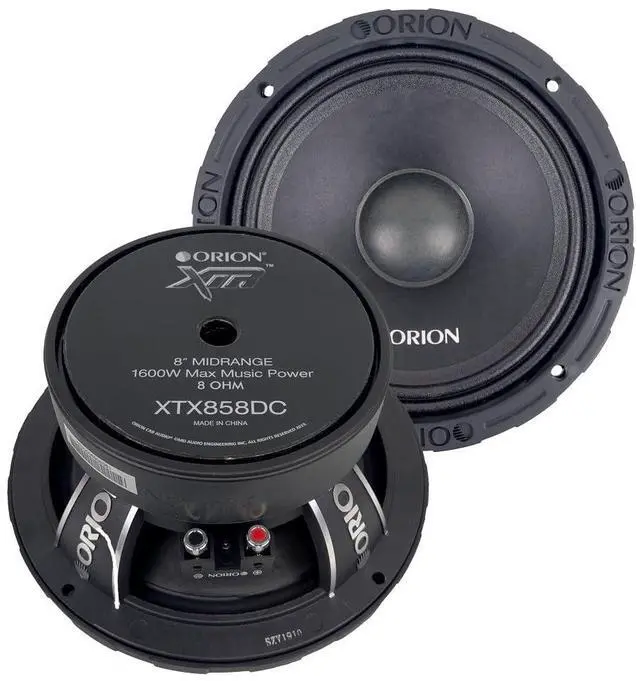 Main image of XTR XTX858DC High Efficiency 8 Mid-Range Dust Cap Loudspeakers, 1600W Max Power, 400W RMS, 8 Ohm, 2 Voice Coil - Pro Car Audio Stereo, Midrange Speakers (Pair)