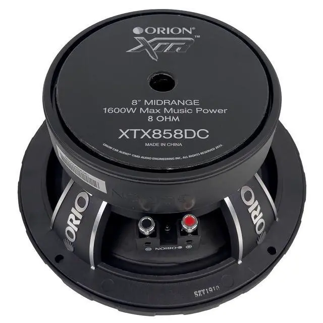 Alt view image 5 of 5 - XTR XTX858DC High Efficiency 8 Mid-Range Dust Cap Loudspeakers, 1600W Max Power, 400W RMS, 8 Ohm, 2 Voice Coil - Pro Car Audio Stereo, Midrange Speakers (Pair)