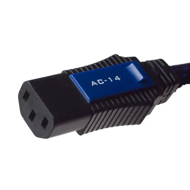 Alt view image 2 of 5 - AC-14 Audiophile Power Cable AC Cord Upgrade for Audio, Video and Electronic Gear 3 Prong (2 Meter)