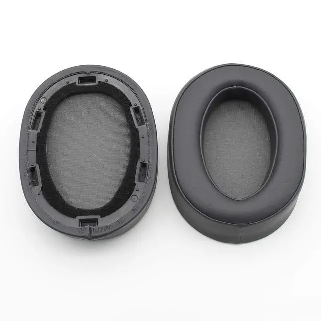 Alt view image 2 of 7 - WH-H900N Replacement Ear Pads Protein PU Leather Ear Cushion Compatible with Sony WH-H900N and MDR-100ABN Headphones (Dark Grey)