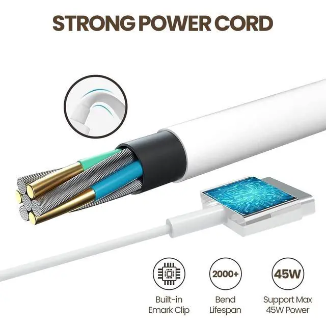 Alt view image 2 of 7 - 85W Mag2 Charger Compatible with Mac Book Pro 2015 A1398 A1502 | 85W Power Adapter Magnetic T Tip for Mac Book Pro 13 inch and 15 inch Retina After Mid 2012