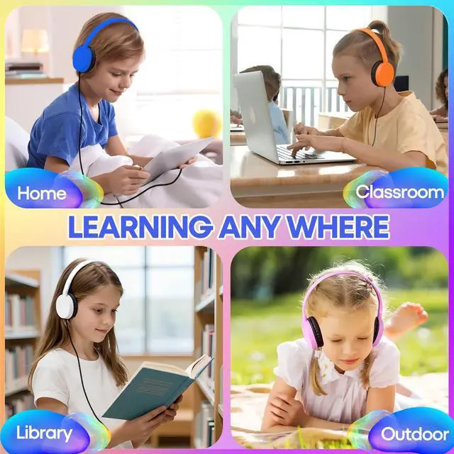 Alt view image 7 of 7 - Classroom Headphones Bulk 25 Pack for Students School Kids, Wholesale Wired Earphones Class Set for Children Toddler Teens Boys Girls and Adult 3.5mm Plug (Mixed, 25 Pack)