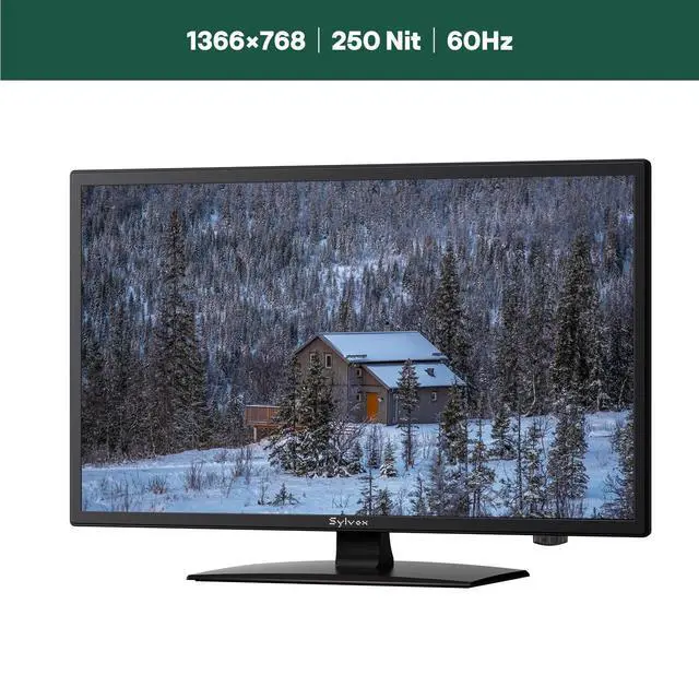 Alt view image 5 of 7 - 12 Volt TV, 19" Smart RV TV with Built-in DVD Player, Google OS Voice Remote ATSC NTSC HDMI USB, AC/DC Powered, 12V Television for RV Camper Van Vehicle(Trailer Series)