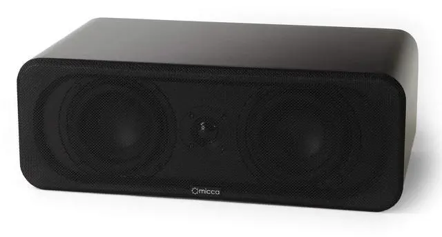 Main image of RB42-C Reference 2-Way Passive Center Channel Speaker, Each, Walnut | Amplifier or Receiver Required, Dual Long-Throw 4-Inch Woofers, 0.75-Inch Silk-Dome Tweeter, Home Theater, Surround Sound