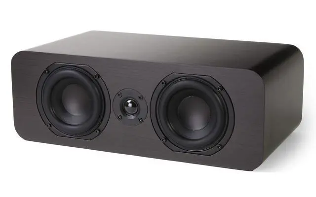 Alt view image 3 of 6 - RB42-C Reference 2-Way Passive Center Channel Speaker, Each, Walnut | Amplifier or Receiver Required, Dual Long-Throw 4-Inch Woofers, 0.75-Inch Silk-Dome Tweeter, Home Theater, Surround Sound