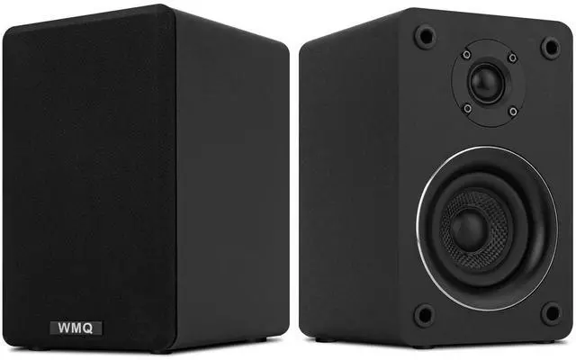 Main image of 40W*2 Passive Bookshelf Speakers for Home Theater Surround Sound, Stereo, and Passive Near Field Monitor, 2-WayRequires a Receiver or Amplifier (Black, Pair)