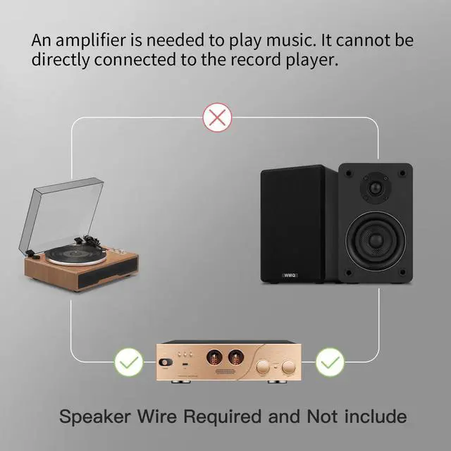 Alt view image 2 of 7 - 40W*2 Passive Bookshelf Speakers for Home Theater Surround Sound, Stereo, and Passive Near Field Monitor, 2-WayRequires a Receiver or Amplifier (Black, Pair)