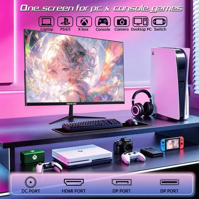 Alt view image 4 of 7 - 32 Inch 4K UHD Monitor, Computer Monitor, 4000:1 Contrast Display | 3840×2160 UHD Resolution, VA Panel, 100% sRGB, AMD FreeSync, 60Hz, HDMI 2.0 & DisplayPort 1.4, VESA 100x100mm