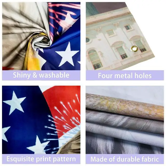 Alt view image 3 of 7 - Independence Day Backdrop,7x5FT 4th of July Backdrop American Flag Background USA Flag Portrait Banner Patriotic Veterans Party Decor Supplies