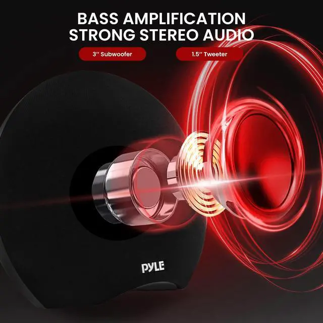 Alt view image 2 of 7 - Portable Speaker Bluetooth | 280W Portable Waterproof Bluetooth Speaker with Dual 3 Subwoofers, Wireless Mic, TWS, MP3/USB/AUX Playback | Built-in Rechargeable Battery | For Indoor & Outdoor Use