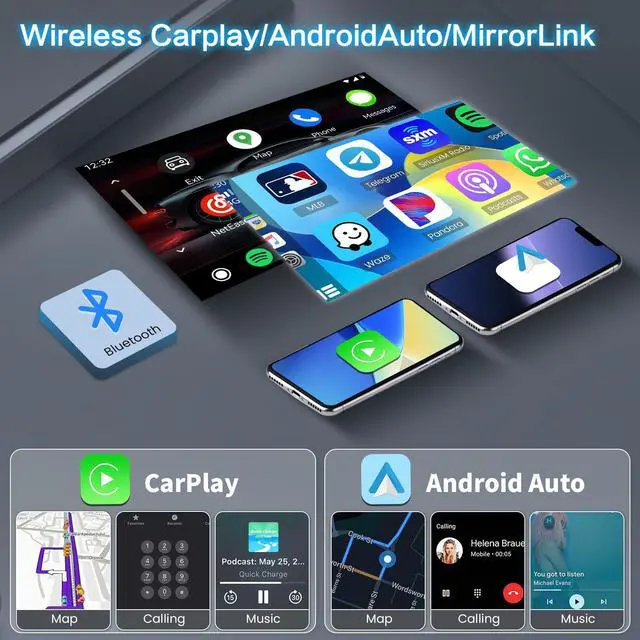 Alt view image 3 of 7 - Android Car Stereo for Dodge/Jeep/Chrysler Wireless CarPlay Android Auto | 6.86" HD Touchscreen with 2+64G for Dodge Ram 2002-2006, Jeep Wrangler 2003-2006, Jeep Liberty 2002-2007 5Ghz WiFi GPS SWV