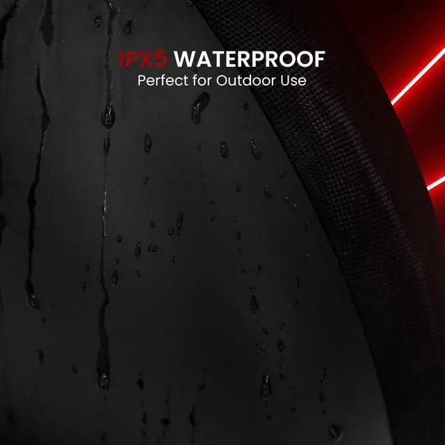 Alt view image 4 of 7 - Portable Speaker Bluetooth | 280W Portable Waterproof Bluetooth Speaker with Dual 3 Subwoofers, Wireless Mic, TWS, MP3/USB/AUX Playback | Built-in Rechargeable Battery | For Indoor & Outdoor Use