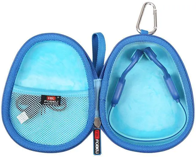 Main image of Kids Headphone Case for BAICLUD/Mehomeli/JusTalk/iClever/LOBKIN | Hard EVA Shell, Kids Bluetooth Air Conduction Open Ear Headphones Case, Shockproof & Water-Resistant, Blue
