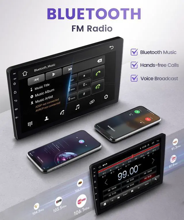 Alt view image 6 of 7 - Radio for Honda Civic 2001 2002 2003 2004 2005 with Backup Camera | Car Stereo with 9inch Touchscreen Android Auto MirrorLink Bluetooth GPS FM/RDS DSP 26UIs WiFi