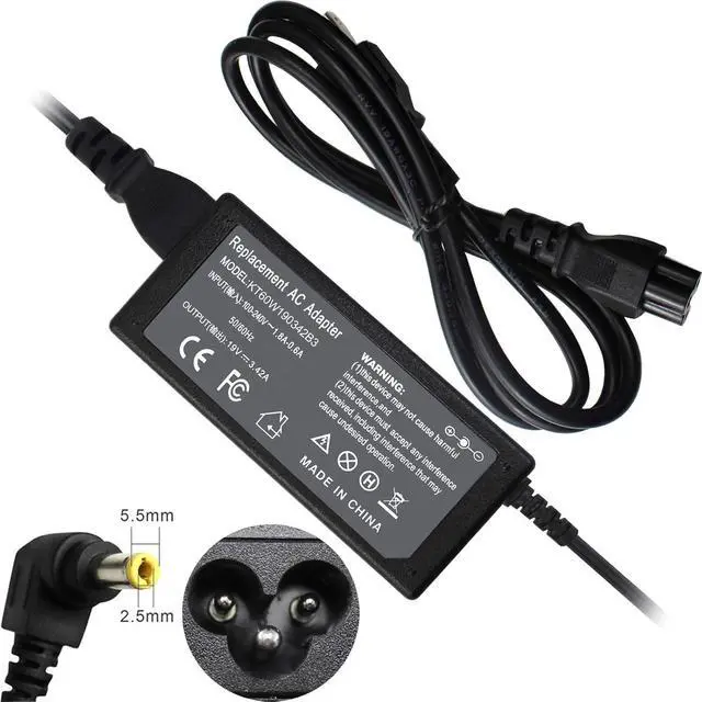 Alt view image 3 of 6 - 19V 3.42A 65W Laptop Charger Adapter Compatible with Asus X550L X550LA | X550LB PA-1650-66 ADP-65DW X550LNV X550ZA X401, AC Power Supply Cord Compatible with AD887320 EXA0703YH ADP-65HB ADP-65JH