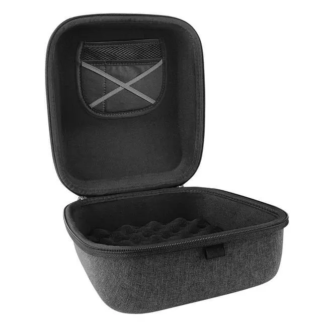 Alt view image 2 of 6 - Shield Case for Large-Sized Over-Ear Headphones, Replacement Hard Shell Travel Carrying Bag with Cable Storage, Compatible with HiFiMAN HE 6se, HE 1000 Headsets (Dark Grey)