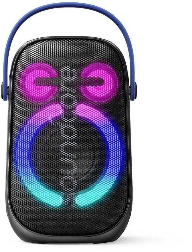 Main image of Anker Rave Neo 2 Portable Speaker with 80W Stereo Sound, PartyCast 2.0, Light Show, IPX7 Waterproof (Floats on Water) 18H Playtime, Customizable EQ & Bass Up for Party, Tailgating, Backyard
