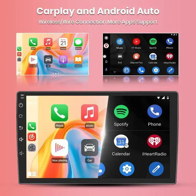 Alt view image 4 of 7 - Car Radio Stereo for Dodge Ram 1500 2500 3500 (2013-2019) Carplay | 5G WIFI 9 inch 1280x720P IPS HD Touchscreen Wireless Carplay Andriod Auto BT 5.0 Upgrade GPS SWC DSP Rearview AM FM Manual AC