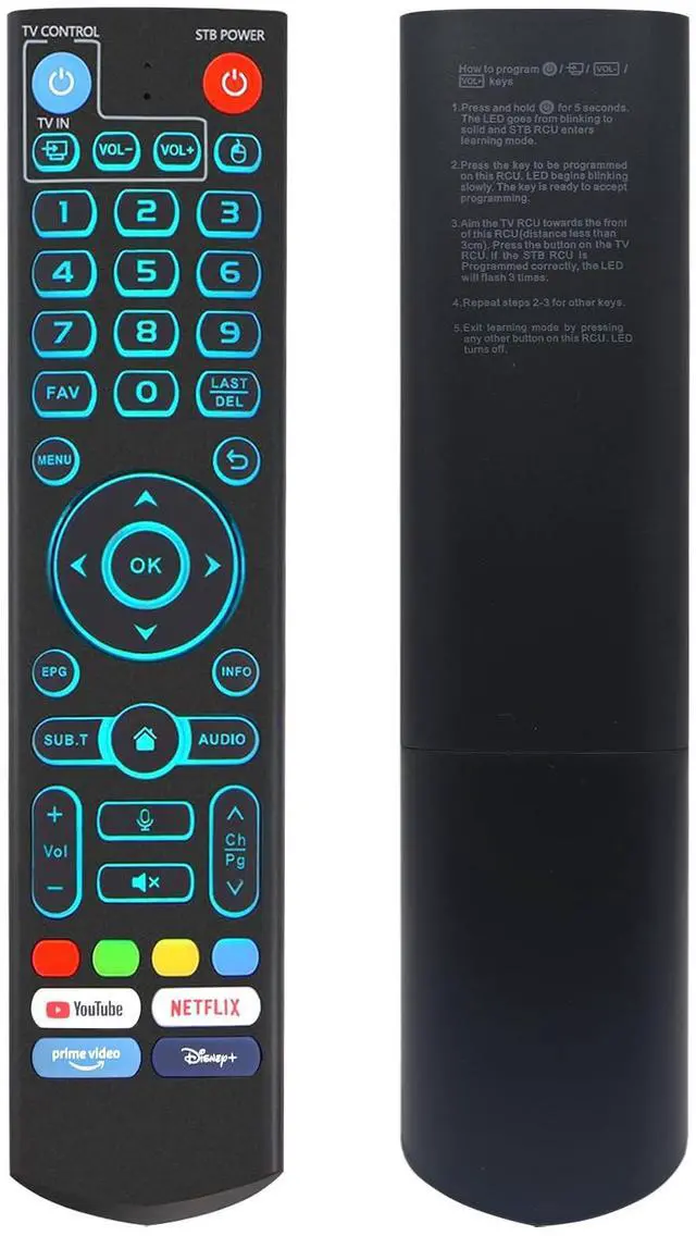 Main image of New Backlight V5 Pro Voice Remote Control Compatible with vSeeBox V1, V2, V3, V5 Pro, V3 Plus, V1 Max, Elite, Max Models