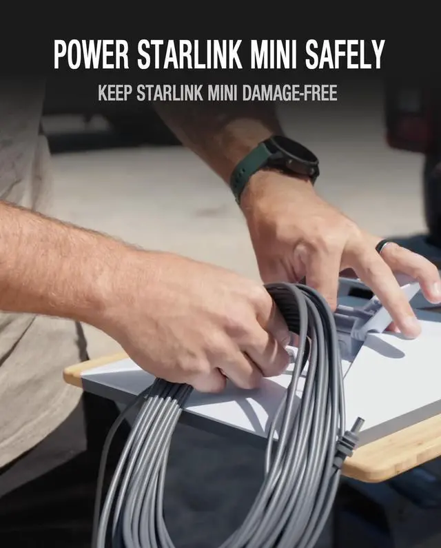Alt view image 7 of 7 - Starlink Mini DC Power Cable, 46M/150FT Replacement DC to DC Cord for Starlink Mini, Waterproof Weatherproof & Durable Starlink Mini Power Supply Accessories for Outdoor, Home, 150FT Length