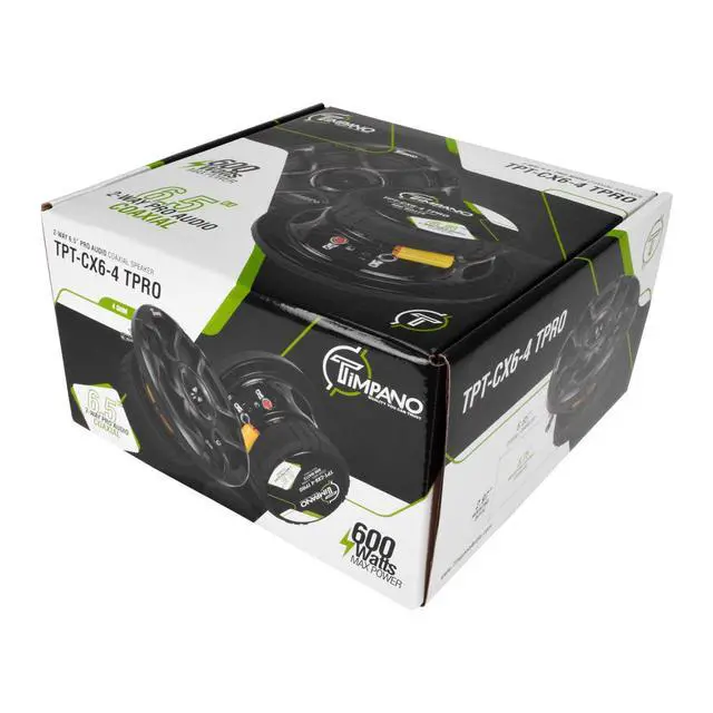 Alt view image 7 of 7 - 6.5 Inch Car Coaxial Speakers 1200 Watts per Pair TPT-CX6-4 TPRO, 2-Way PRO Audio Premium Speaker 4 Ohm, Grill Included - Great for Car Stereo Sound System (Pair)