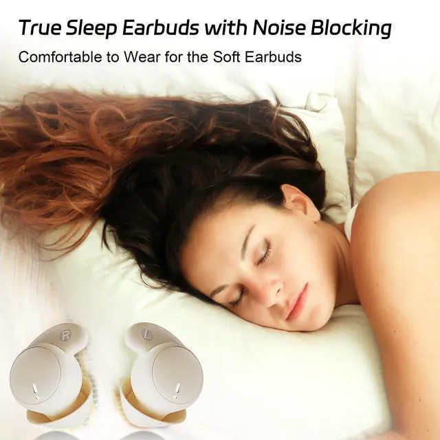 Alt view image 2 of 7 - IFECCO Sleep Earbuds Wireless for Side Sleepers with Noise Blocking | Sleep Headphones for Side Sleepers,Sleeping Earbuds Bluetooth 6.2,IPX6 Waterproof,with Mic