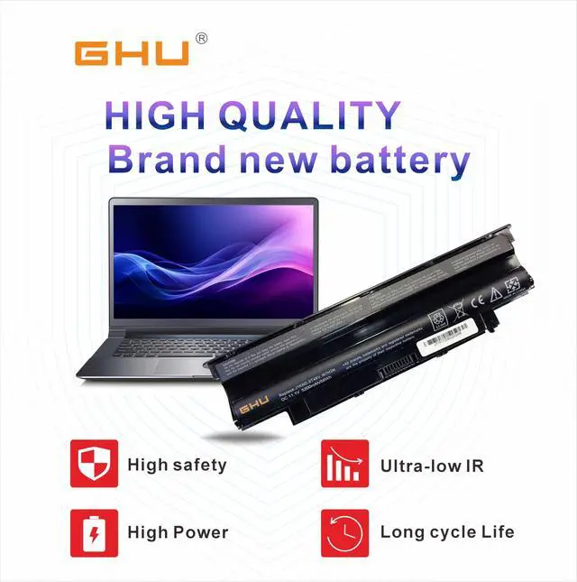 Alt view image 6 of 7 - J1KND Laptop Battery 58Wh Replacement for Dell Inspiron N3010 N4010 N4110 N5010 N5110 N7010 M4110, Compatible with 4T7JN TKV2V W7H3N YXVK2 WT2P4 383CW 312-1205