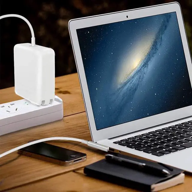 Alt view image 7 of 7 - Universal Charger, 60W L-Tip Laptop Charger Compatible with Mac Book Pro Before Mid 2012, Magnetic Powerful Connect, Original Quality