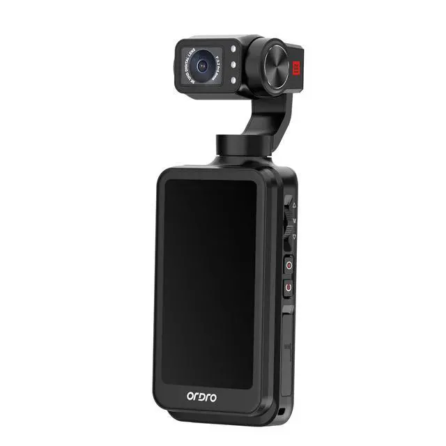 Alt view image 2 of 5 - M5 Pocket Camera 5K Handheld Video Camera Vlogging Camcorder 3.5-inch Rotating Touch Screen 3-Axis Stabilization IR Night Vision WDR Face Follow (M5 Combo)