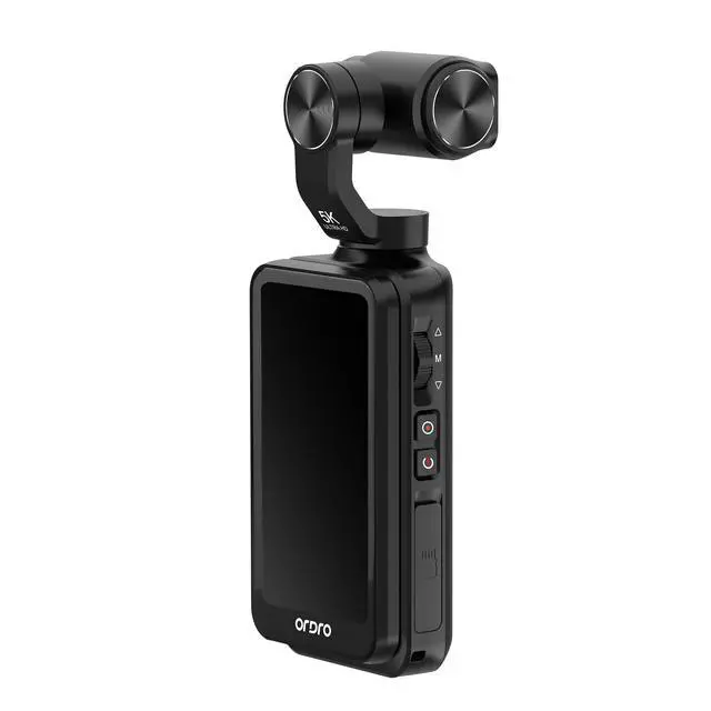 Alt view image 3 of 5 - M5 Pocket Camera 5K Handheld Video Camera Vlogging Camcorder 3.5-inch Rotating Touch Screen 3-Axis Stabilization IR Night Vision WDR Face Follow (M5 Combo)