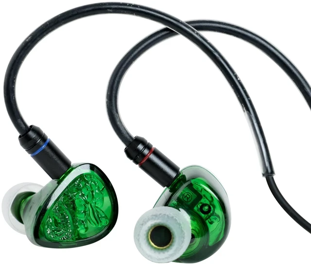 Main image of Wan'er S.G II Emerald Dragon in Ear Monitor, Gaming IEM Earphones, HiFi Wired Earphones with 10mm PET Diaphragm Dynamic Driver, Flat 0.78mm 2-pin Tangle-Free Detachable Cable (3.5mm with Mic)