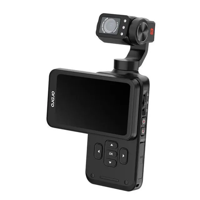 Alt view image 4 of 5 - M5 Pocket Camera 5K Handheld Video Camera Vlogging Camcorder 3.5-inch Rotating Touch Screen 3-Axis Stabilization IR Night Vision WDR Face Follow (M5 Combo)
